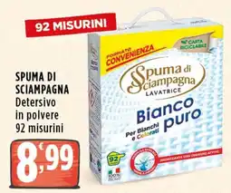 Rossotono Carrefour Spuma di Sciampagna Lavatrice Bianco puro offerta
