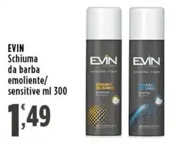 Rossotono Carrefour Evin schiuma da barba emoliente/sensitive offerta