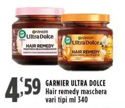 Rossotono Carrefour Garnier Ultra Dolce Hair remedy maschera offerta