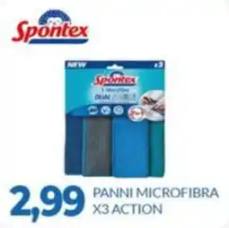 GeD Shopping Spontex panni microfibra x3 action offerta