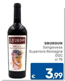 ARCA C+C cash and carry Sburoun Sangiovese Superiore Romagna DOC offerta