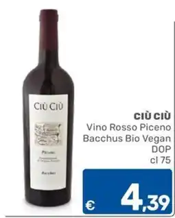ARCA C+C cash and carry Ciù Ciù Vino Rosso Piceno offerta