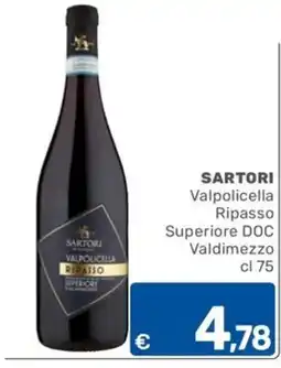 ARCA C+C cash and carry Sartori Valpolicella Ripasso Superiore DOC offerta