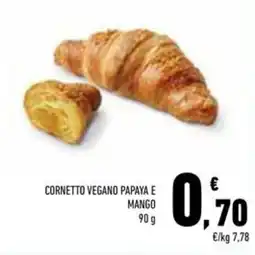 Conad Superstore Cornetto vegano papaya e mango offerta