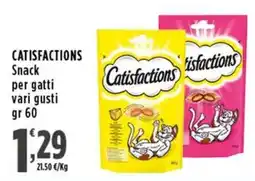 Rossotono Carrefour Catisfactions Snack per gatti offerta
