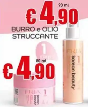 Burro e olio struccante