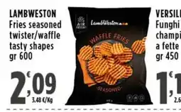 Rossotono Carrefour Lamb Weston Fries seasoned waffle offerta