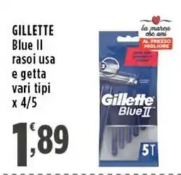Rossotono Carrefour Gillette Blue II rasoi usa e getta offerta