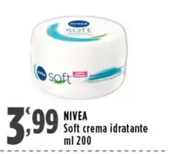 Rossotono Carrefour NIVEA Soft crema idratante offerta