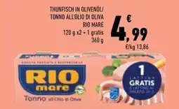 Conad City Tonno all'Olio di Oliva Rio mare offerta