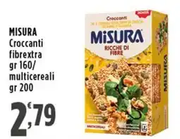 Rossotono Carrefour Misura croccanti fibrextra multicereali offerta