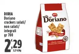 Rossotono Carrefour Doriano crackers salati offerta
