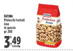 Rossotono Carrefour Fatina Pistacchi tostati iran in guscio offerta