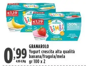 Granarolo Yogurt crescita alta qualità