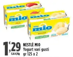 Rossotono Carrefour Nestlé Mio Yogurt vari gusti offerta