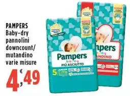 Rossotono Carrefour Pampers Baby-dry pannolini offerta
