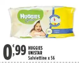 Rossotono Carrefour Huggies Unistar Salviettine offerta