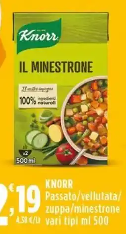 Rossotono Carrefour Knorr Il Minestrone offerta