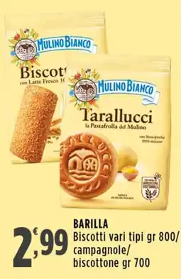 Rossotono Carrefour Biscotti vari tipi Mulino Bianco offerta