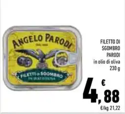 Conad Superstore Filetto di sgombro Parodi in olio d'oliva offerta