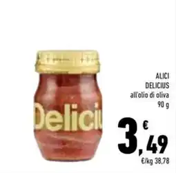 Conad Superstore Alici Delicius all'olio di oliva offerta