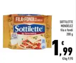 Conad Superstore Sottilette Mondelez fila e fondi offerta