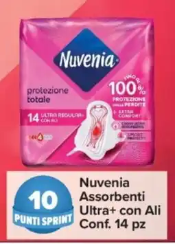 Carrefour Express Nuvenia Assorbenti Ultra+ con Ali offerta