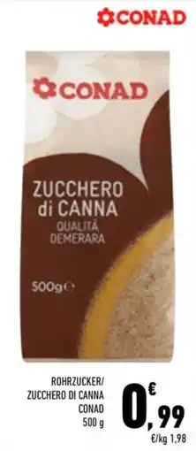 Conad City Zucchero di canna qualità demerara Conad offerta