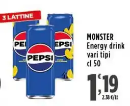 Rossotono Carrefour Monster Energy drink offerta