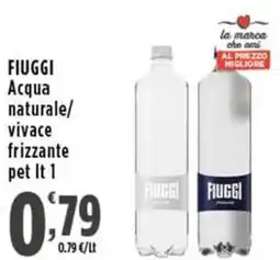 Rossotono Carrefour Acqua naturale/vivace frizzante FIUGGI offerta