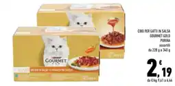Conad Superstore Cibo per gatti in salsa Gourmet Gold Purina offerta
