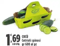 Rossotono Carrefour Cucù Cetrioli spinosi offerta