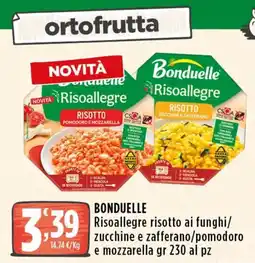 Rossotono Carrefour Bonduelle Risoallegre risotto ai funghi offerta