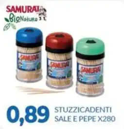 GeD Shopping Stuzzicadenti sale e pepe samurai offerta