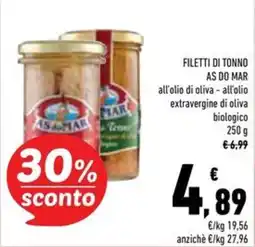 Conad Superstore Filetti di tonno As do Mar offerta