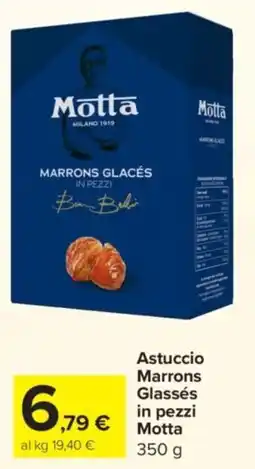 Carrefour Express Astuccio Marrons Glassés in pezzi Motta offerta