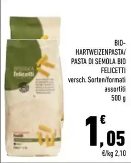 Conad City Pasta di semola bio Felicetti offerta
