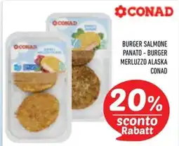 Conad City Burger salmone panato - burger merluzzo alaska Conad offerta