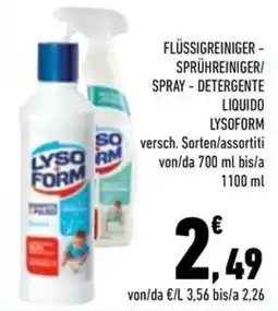 Conad City Lysoform flüssigreiniger offerta