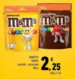 Conad Superstore Confetti M&M's arachidi - cioccolato offerta