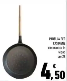 Conad Superstore Padella per castagne con manico in legno offerta