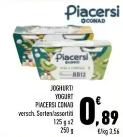 Conad City Joghurt/ Yogurt Piacersi Conad offerta