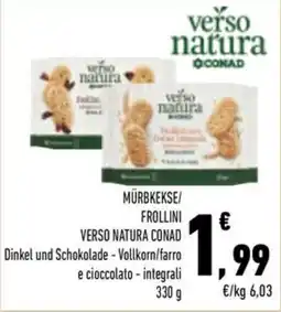 Conad City Mürbkekse/Frollini Verso Natura Conad offerta