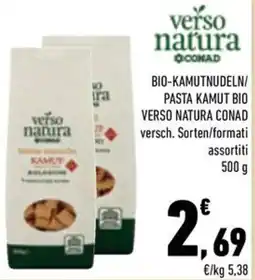 Conad City Bio-kamutnudeln/ pasta kamut bio verso natura conad offerta