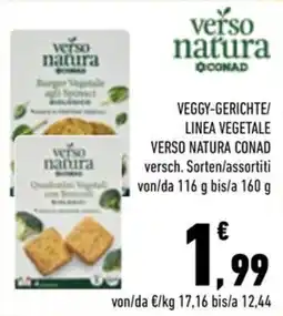 Conad City Verso natura veggy-gerichte/linea vegetale offerta