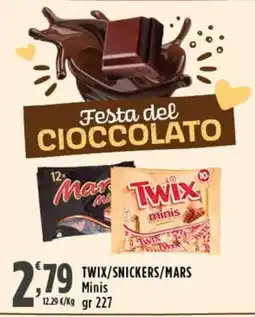 Rossotono Carrefour TWIX/SNICKERS/MARS Minis offerta