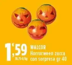 Rossotono Carrefour WALCOR Horrorween zucca offerta