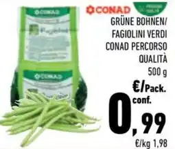 Conad City Grigne Bohnen/ Fagiolini Verdi CONAD Percorso offerta