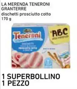 Conad Superstore La merenda Teneroni dischetti prosciutto cotto offerta