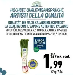 Conad City Cipollotti rossi di Tropea Calabria IGP Sapori & Dintorni offerta